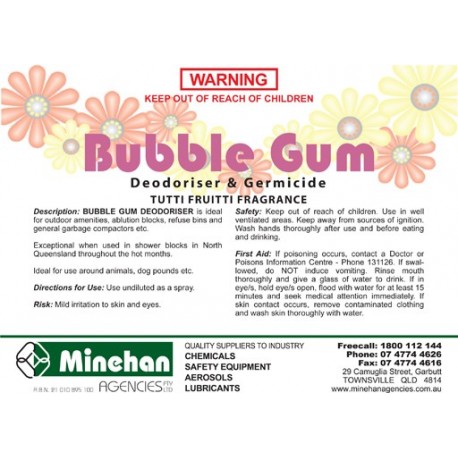 Bubblegum Deodoriser 200L