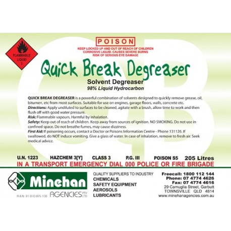 Quick Break Degreaser 205L