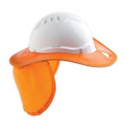 Brim Hard Hat Plastic Orange