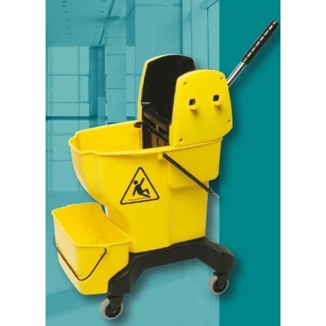 Bucket w/Press Wringer Yellow