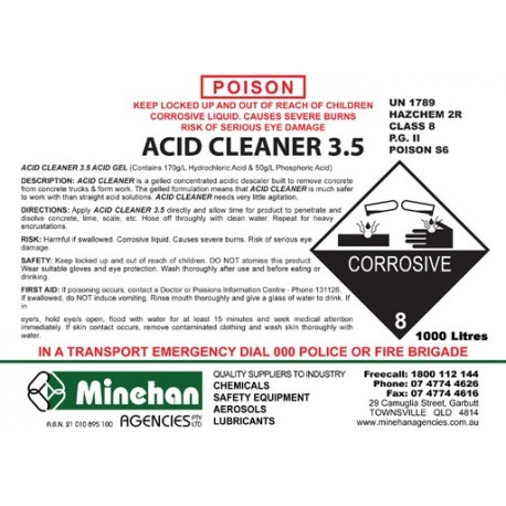 Acid Cleaner 3.5 1000L Pod