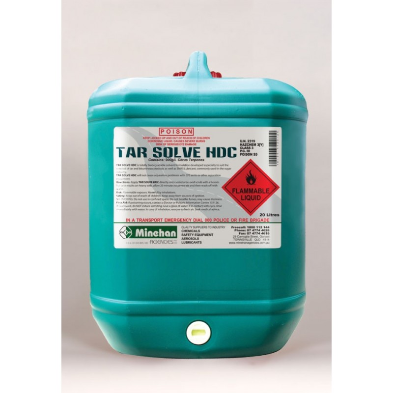 Tar Solve HDC 20L Minehan Agencies Pty Ltd